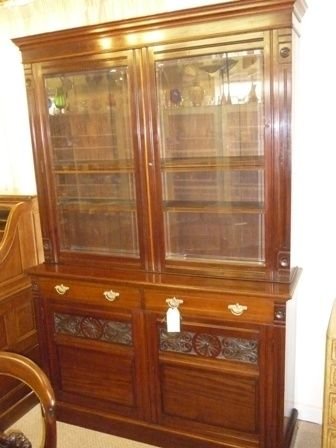 Antique Victorian Library Bookcase