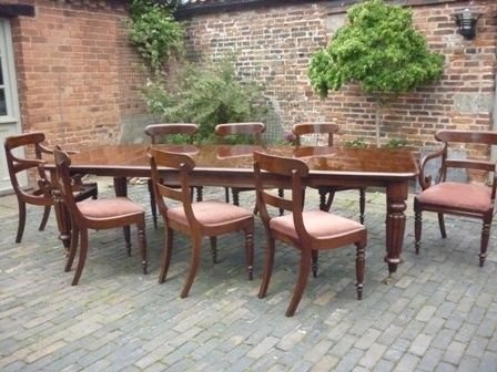 Antique Victorian Mahogany Dining Chairs Set Eight