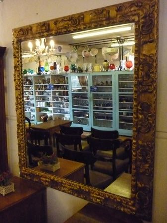 Antique Victorian Overmantle / Wall Mirror