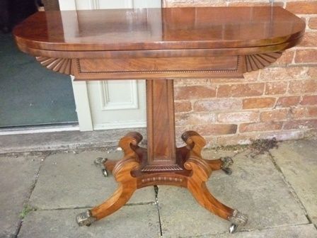 Antique Georgian Tea Table Mahogany