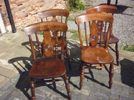 Antique Victorian Kitchen Chairs
