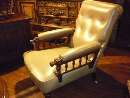 Victorian Recling Library Armchair