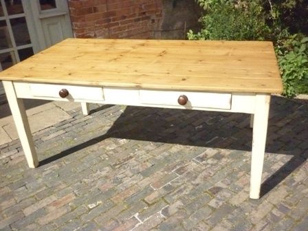 Antique Farmhouse Kitchen Table Pine