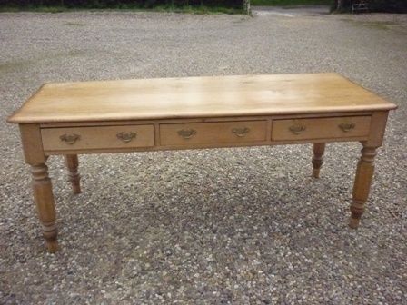 Antique Victorian Pine Farmhouse Table