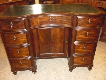 Antique Victorian Kneehole Desk