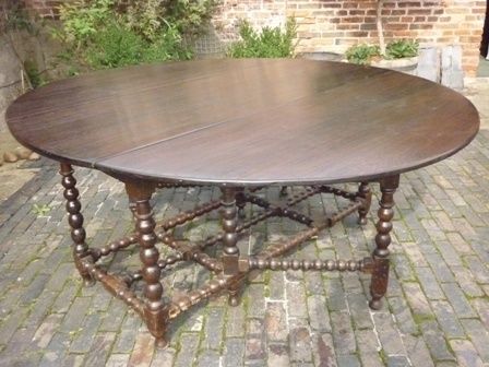 Antique Oak Gate Leg Dining Table