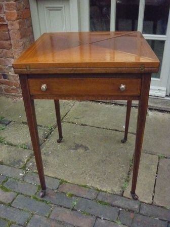 Antique Victorian Games Table