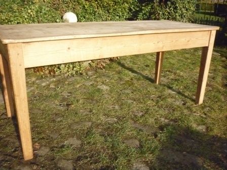 Antique Farmhouse Pine Kitchen Table
