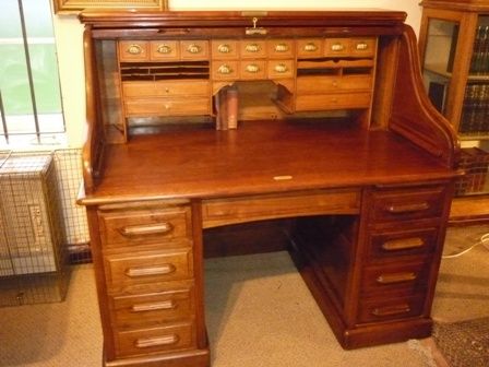 Antique Roll Top Desk