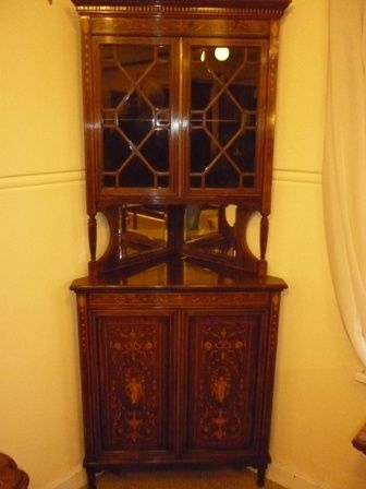 Antique Victorian Corner Cabinet