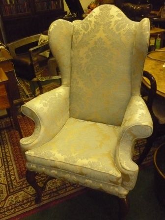 Antique Victorian Wing Armchair