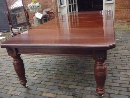 Antique Victorian Walnut Extending Dining Table