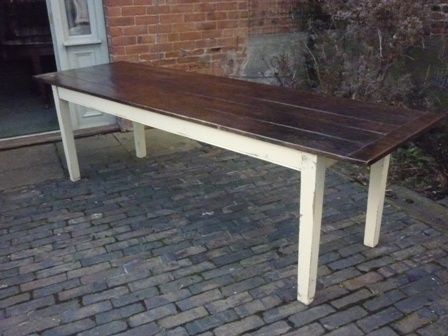 Antique Oak Farmhouse Dining Table
