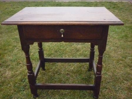 Antique Georgian Oak Side Table