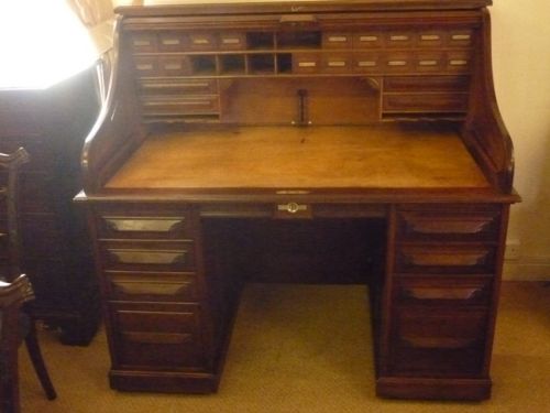 Antique Roll Top Desk Made in USA