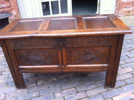 Antique Oak C1710 Century Coffer/kist