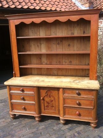 Antique Victorian Pine Dresser