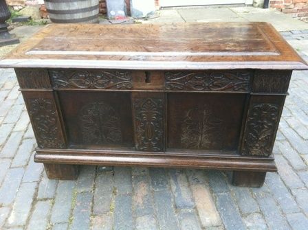 Antique 17th Century Blanket Box