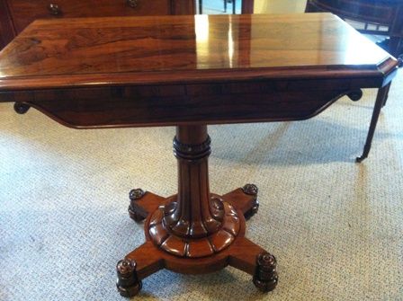 Antique George IV Period Card Table