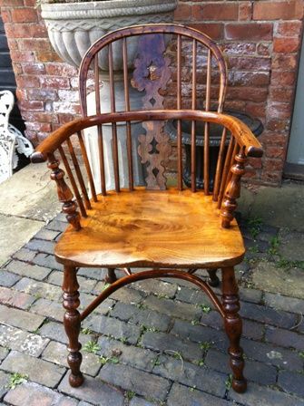 Antique Yewwood Windsor Chair
