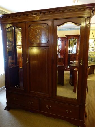 Antique Victorian 3 Door Wardrobe