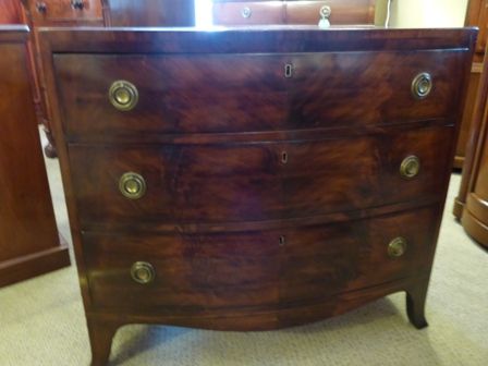 Antique Georgian Bowfront Chest of Drawers