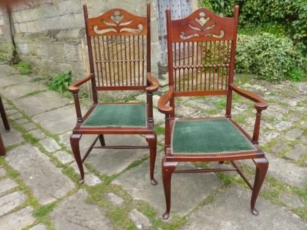 Antique Arts and Crafts Armchairs/carver Chairs