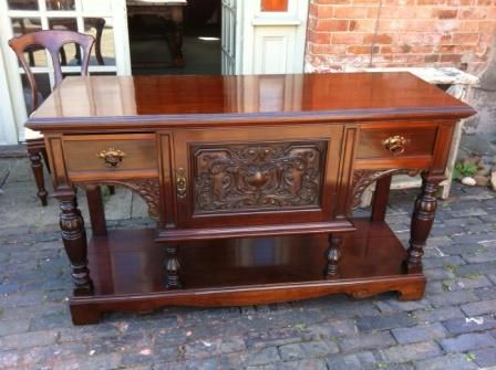 Antique Victorian Serving Table/sideboard