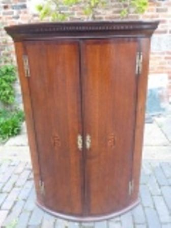 Antique Georgian Oak Corner Cupboard