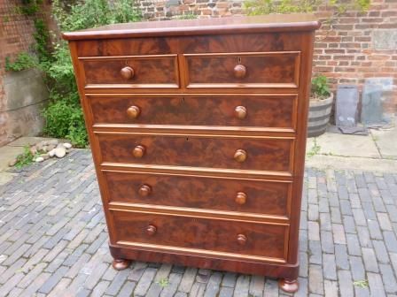 Antique Victorian Mahogany Chest of Drawers
