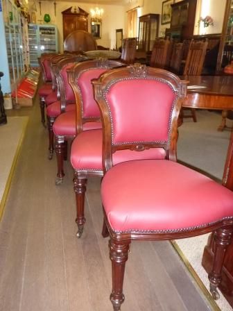 Set of 6 Antique Victorian Dining Chairs