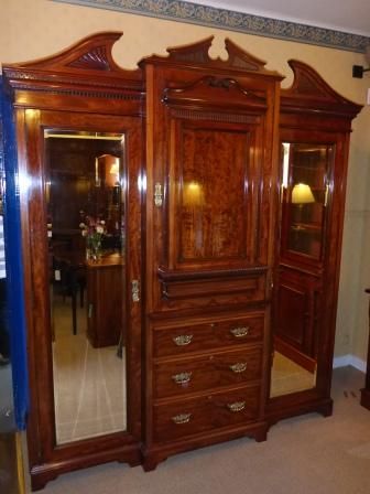 Antique Victorian Mahogany Wardrobe Exceptional