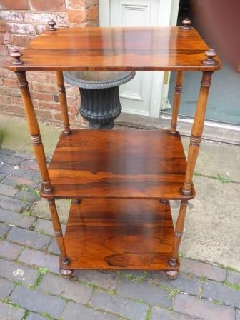 Antique Regency Period 3 Tier Stand in Rosewood
