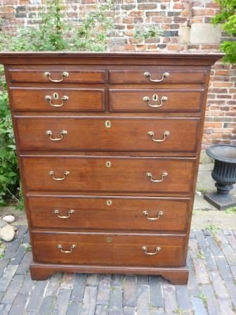 Antique Georgian Oak Chest of Drawers