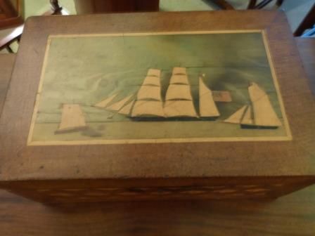 A Rare Maritime Inlaid Writing Box