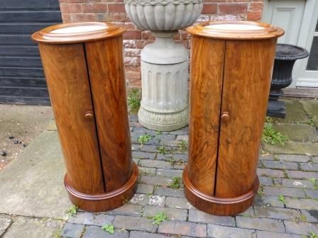 Rare Pair of Antique Victorian Bedside Cabinets