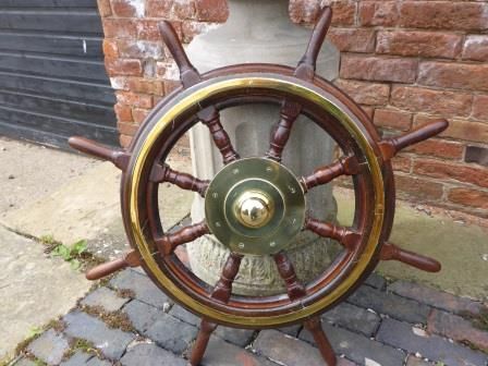 Antique Victorian Ships Wheel