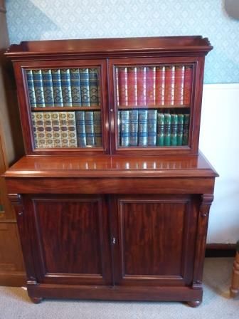 Rare Antique Victorian Dwarf Library Bookcase
