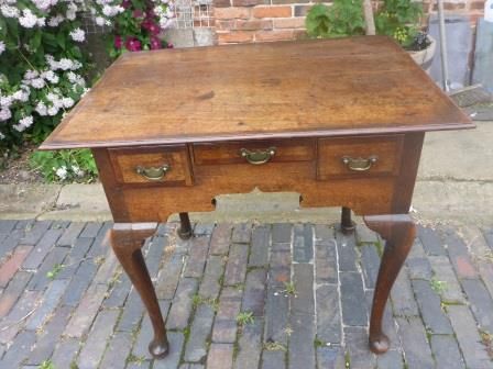Antique Georgian Oak Lowboy Original
