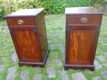 Antique Mahogany Bedside Chests