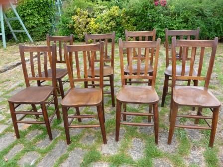 Antique Kitchen Chairs Set of 8