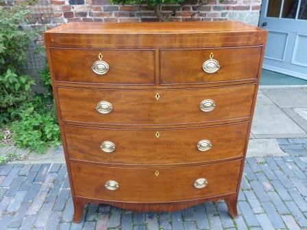 Antique Georgian Mahogany Chest of Drawers