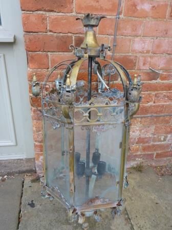 Antique Brass/bronze Hall Lantern