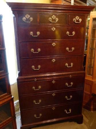 Antique Georgian Mahogany Chest on Chest
