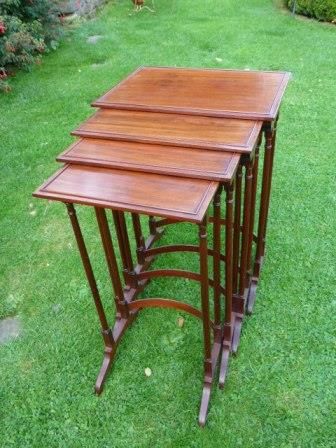 Antique Georgian Nest of Tables Mahogany