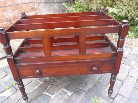Antique Georgian Mahogany Canterbury