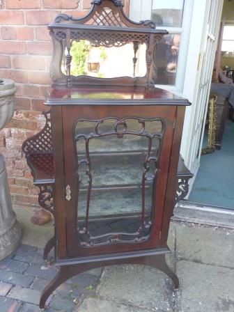 Antique Victorian Small Display Cabinet