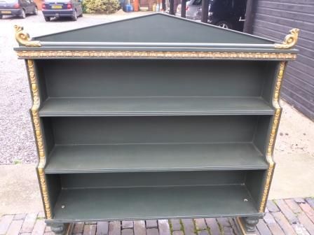 Antique William IV Waterfall Bookcase