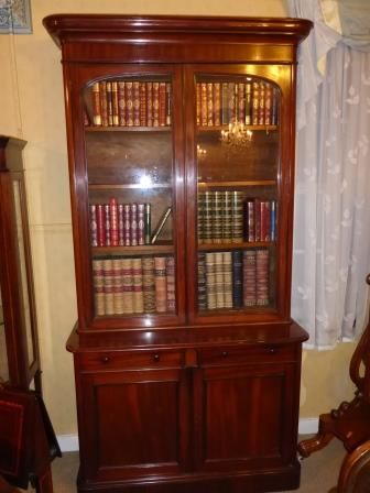 Antique Victorian Library Bookcase