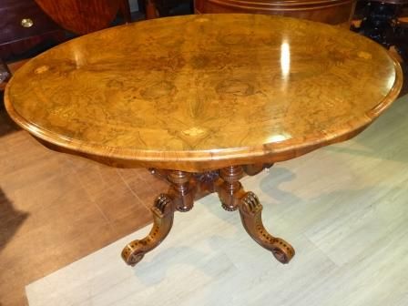 Antique Victorian Walnut Breakfast Table Superb